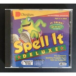 Davidson SPELL IT Deluxe the educational advantage Complete 1996